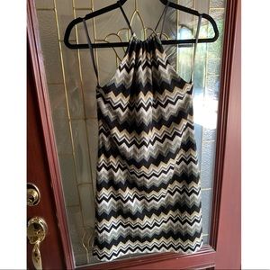 Mini halter tie around neck dress